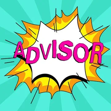 Conceptual display Advisor. Internet Concept Give advice recommendation イラスト素材