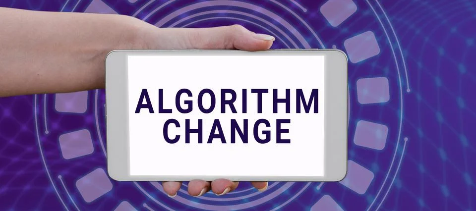 Conceptual display Algorithm Change. Business idea managed investment of assets Stock Photos