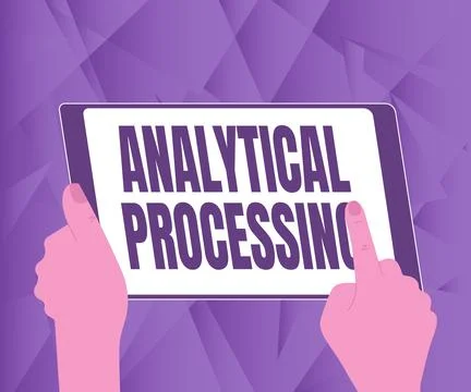 Conceptual display Analytical Processing. Concept meaning easily View Write Illustrazione stock