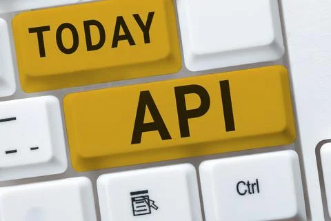 Conceptual display Api. Concept meaning set of routines, protocols, and tools Foto stock