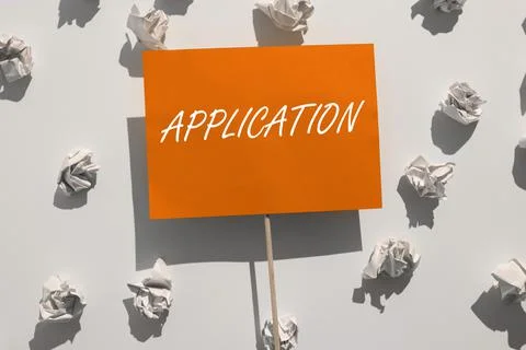 Conceptual display Application. Internet Concept an order for something formal Stock Photos