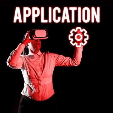 Conceptual display Application. Internet Concept an order for something formal Fotos de archivo