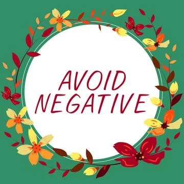 Conceptual display Avoid Negative. Internet Concept Staying away from 库存插图