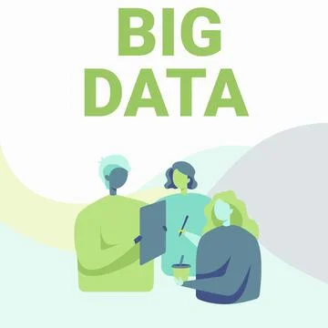 Conceptual display Big Data. Business concept sets that so complex that 스톡 일러스트