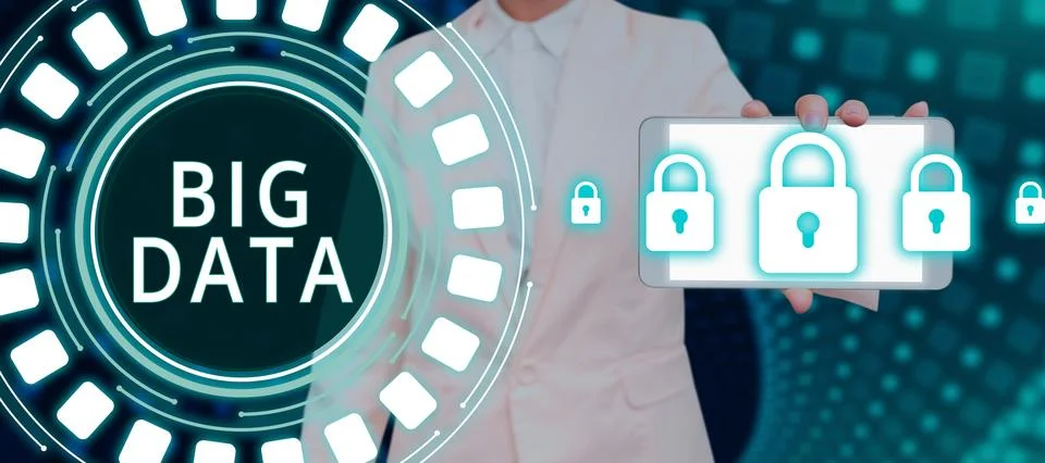 Conceptual display Big Data. Internet Concept sets that so complex that Stock Photos