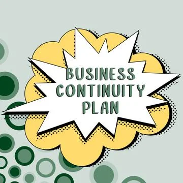 Conceptual display Business Continuity Plan. Internet Concept creating systems イラスト素材