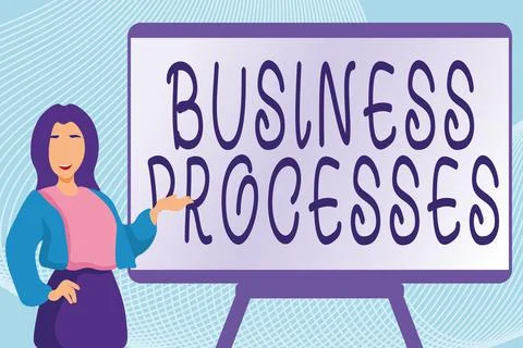 Conceptual display Business Processes. Concept meaning Methods practices イラスト素材