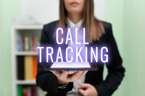 Conceptual display Call Tracking. Internet Concept Organic search engine Digital Stock Photos