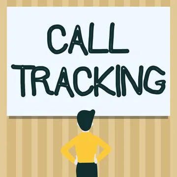 Conceptual display Call Tracking. Word for Organic search engine Digital Stock Illustration
