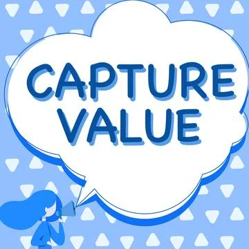 Conceptual display Capture Value. Concept meaning Customer Relationship Satisfy 스톡 일러스트