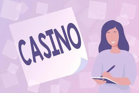 Conceptual display Casino. Business concept a building where games especially Ilustración de archivo