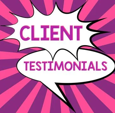 Conceptual display Client Testimonials. Conceptual photo Various Engineered Illustrazione stock