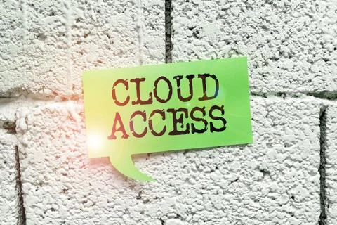 Conceptual display Cloud Access. Business approach Software tool between the 스톡 사진