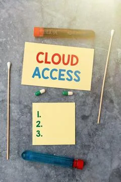 Conceptual display Cloud Access. Word Written on Software tool between the 스톡 사진