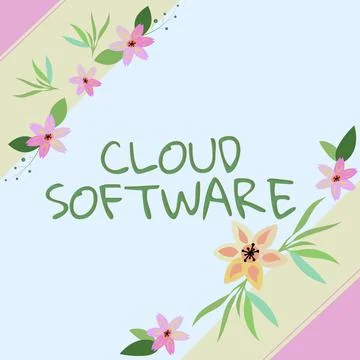 Conceptual display Cloud Software. Business idea The level of prices relating to Stock Illustration