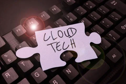 Conceptual display Cloud Tech. Concept meaning storing and accessing data and Stock Photos