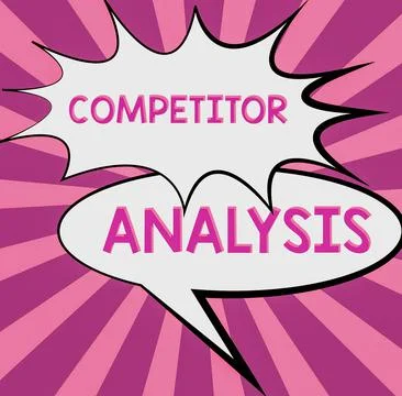 Conceptual display Competitor Analysis. Word Written on Fair Trade Laws to Stock Illustration