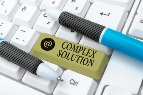 Conceptual display Complex Solution. Business idea significant ideas that are Foto stock