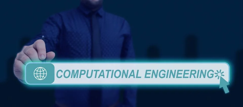 Conceptual display Computational Engineering. Business approach Come to Stock Photos