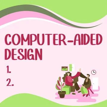 Conceptual display Computer Aided Design. Conceptual photo CAD industrial Stock Illustration