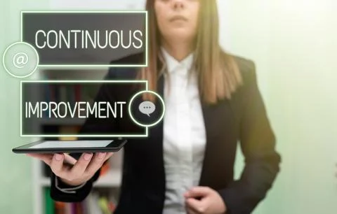 Conceptual display Continuous Improvement. Business concept Ongoing Effort to Stock Photos