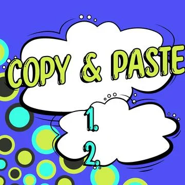 Conceptual display Copy Paste. Business approach an imitation, transcript, or Stock Illustration