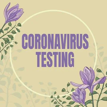 Conceptual display Coronavirus Testing. Business overview Collection of samples Stockillustratie