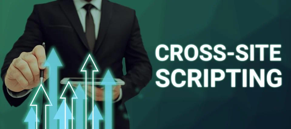Conceptual display Cross Site Scripting. Word Written on type of security Foto stock