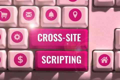 Conceptual display Cross Site Scripting. Business approach type of security Foto stock