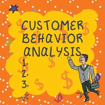 Conceptual display Customer Behavior Analysis. Word Written on buying behaviour Stock Illustration