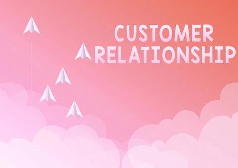 Conceptual display Customer Relationship. Conceptual photo Deal and Interaction Stock Illustration