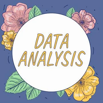 Conceptual display Data Analysis. Business concept Business intelligence and Stock Illustration