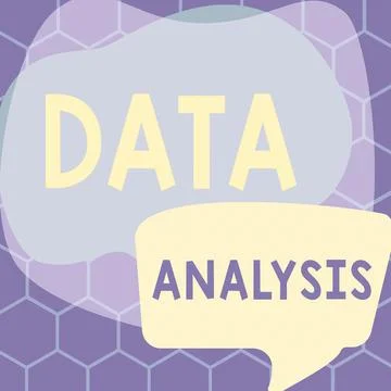 Conceptual display Data Analysis. Business concept Business intelligence and Stock Illustration