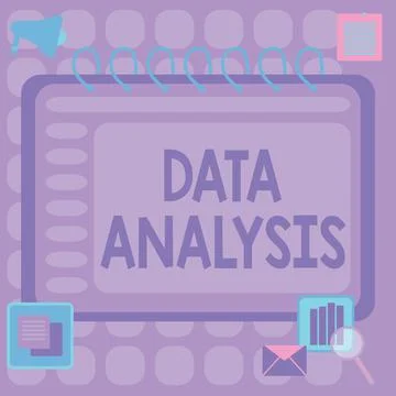 Conceptual display Data Analysis. Concept meaning Translate numbers to イラスト素材