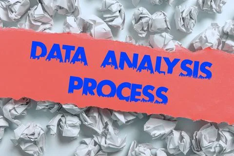 Conceptual display Data Analysis Process. Conceptual photo build a dashboard and Stock Photos