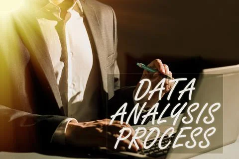 Conceptual display Data Analysis Process. Internet Concept build a dashboard and 写真素材