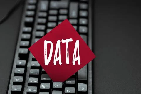 Conceptual display Data. Business overview Piece of information Facts and Stockfoto's