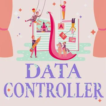 Conceptual display Data Controller. Business approach person who determines the Stock Illustration