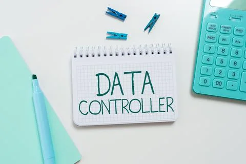 Conceptual display Data Controller. Business overview person who determines the Foto stock