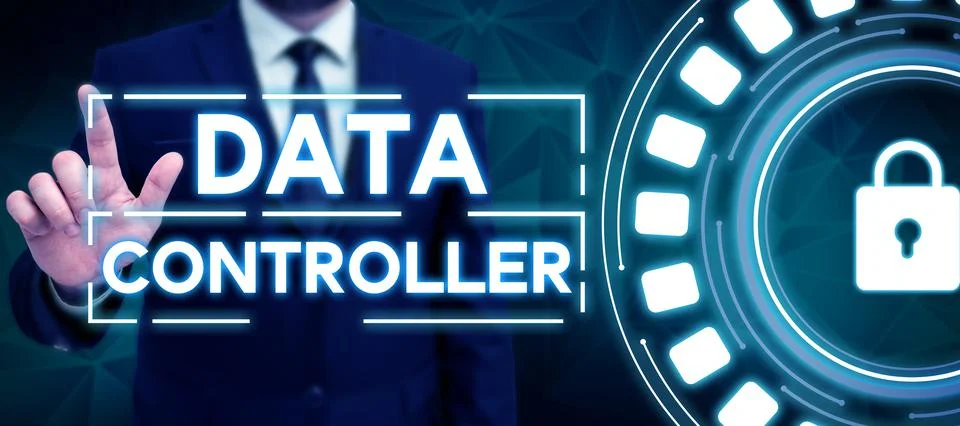 Conceptual display Data Controller. Business overview person who determines the Stockfoto's