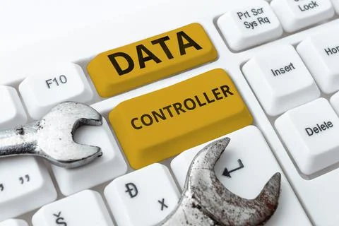 Conceptual display Data Controller. Business approach person who determines the 스톡 사진