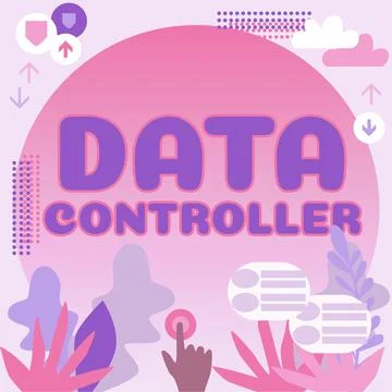 Conceptual display Data Controller. Internet Concept person who determines the Stock Illustration