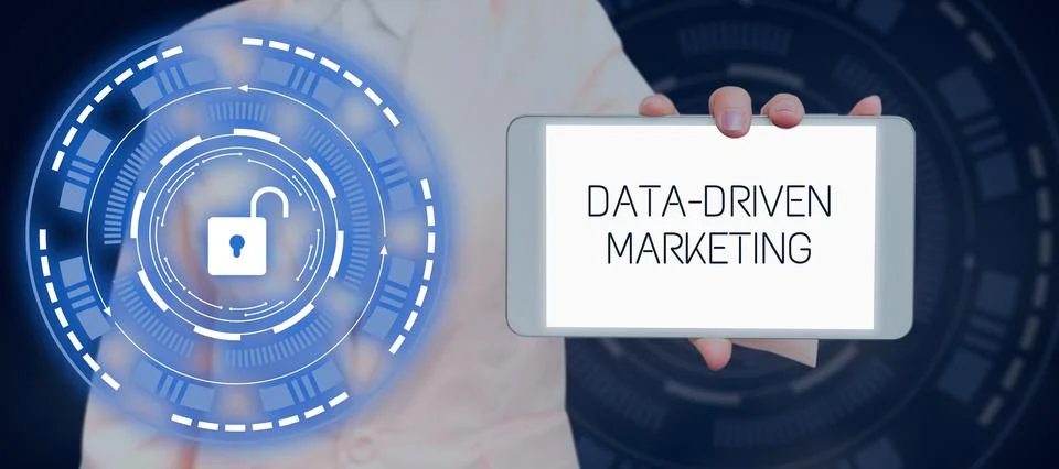 Conceptual display Data Driven Marketing. Conceptual photo Strategy built on Stock Photos