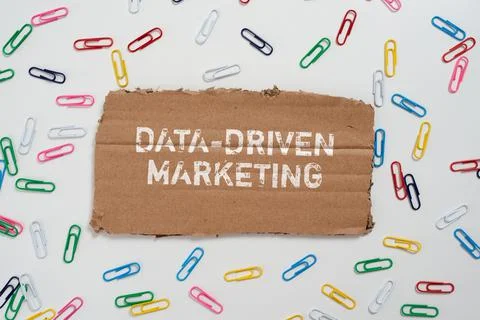 Conceptual display Data Driven Marketing. Business concept Strategy built on Stock Photos