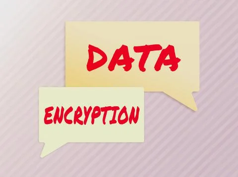 Conceptual display Data EncryptionSymmetric-key algorithm for the encrypting Stock Illustration