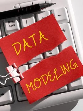 Conceptual display Data Modeling. Word Written on process of transferring data Stock Photos