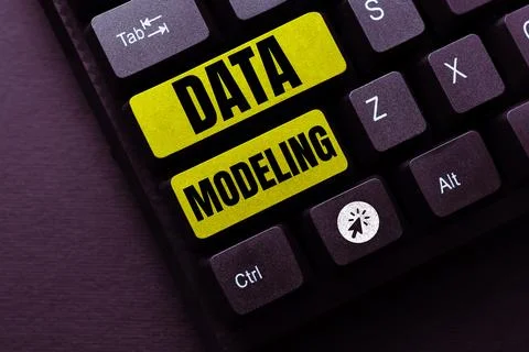 Conceptual display Data Modeling. Word Written on process of transferring data Stock Photos