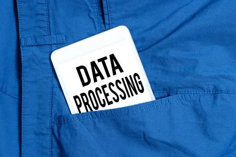 Conceptual display Data Processing. Word for collection and manipulation of Stock Photos