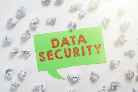 Conceptual display Data Security. Business concept Confidentiality Disk Stock Photos
