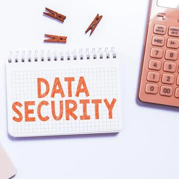Conceptual display Data Security. Business showcase Confidentiality Disk Stock Photos